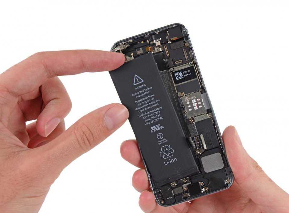 Замена батареи на Айфоне 5, 5S, 5C, SE